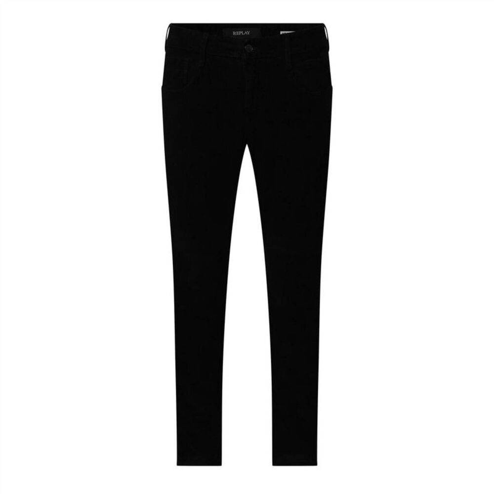 Replay Mens Anbass Cotton Slim Jeans / Black
